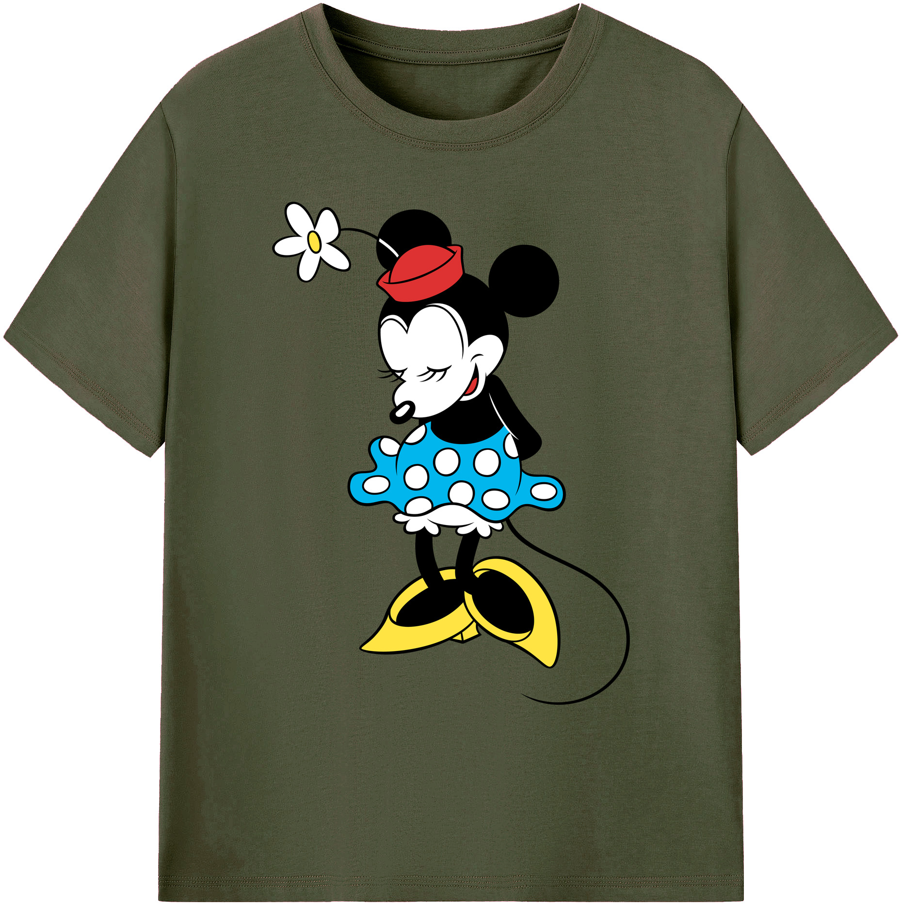 ミッキーマウス Mickey Mouse 綿100％ メンズ半袖Tシャツ｜肌触りやわらか＆通気性